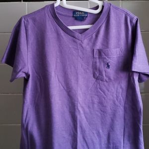 Boy's V-Neck Pocket Tee